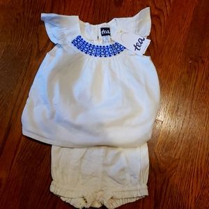 NWT Tea Collection baby dress and matching diaper cover